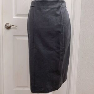 T Tahari grey long skirt